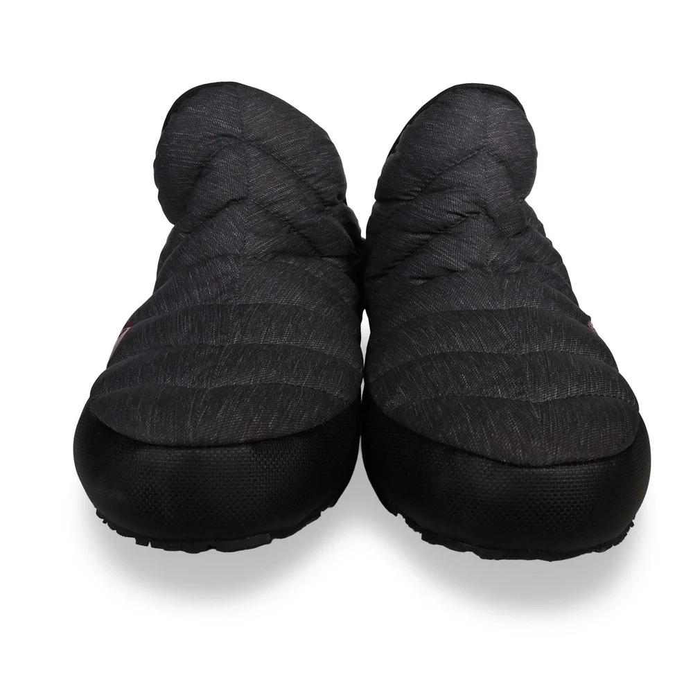 The North Face Thermoball Traction Camp Booties Mens 13 Heather Grey Red Slipper